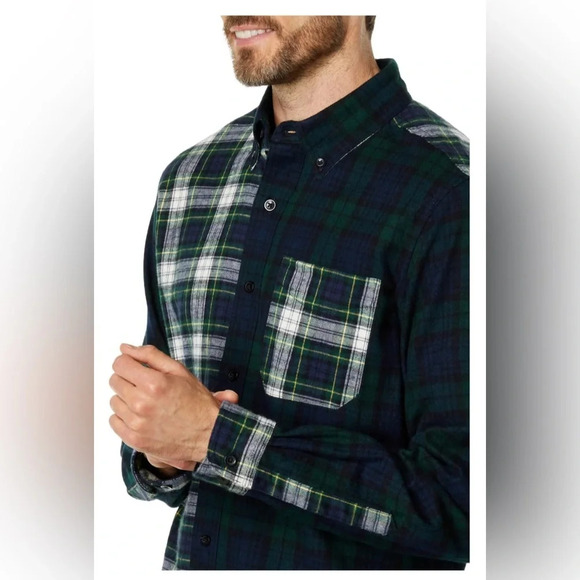 NWT Men's L.L. Bean Scotch Plaid Flannel Shirt - Picture 3 of 6